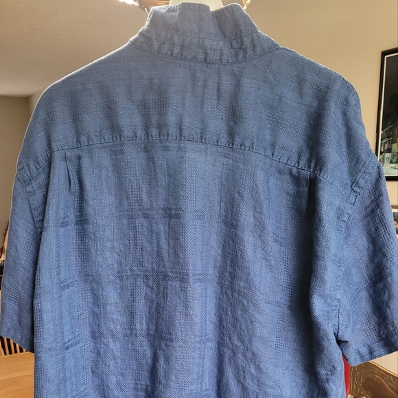 Tommy Bahama 100% Linen short sleeve shirt. US XXL Men's - Picture 7 of 9